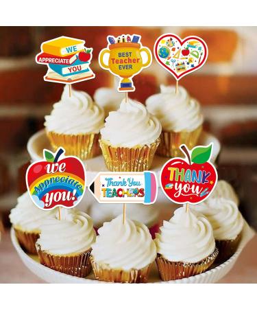 Thank heart Cupcake Toppers Grocery & Gourmet Food Pantry Staples Cooking & Baking Frosting Icing & Decorations Cupcake Toppers - Buy Online on GoSupps.com