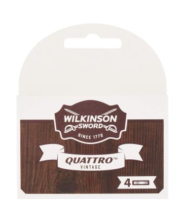 Wilkinson Quattro Wood Vintage Blades 4 pieces