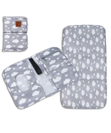 Daiozone 2in1 diaper bag & diaper pad for on the go - waterproof changing pad including bags with compartments for diapers wet wipes & more