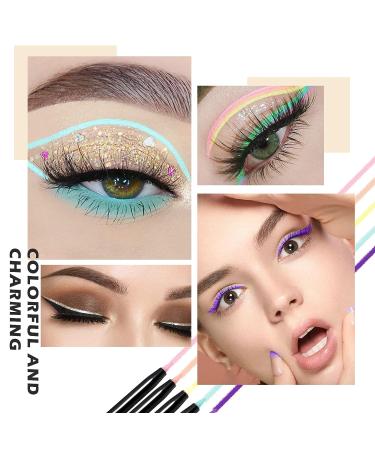 NewBang 18 PCS Colored Eyeliner Pencil Set - Matte Gel Eyeliner Pen - Waterproof and Professional Makeup Set - Buy Online on GoSupps.com