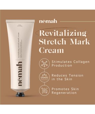 Nemah Stretch Mark Cream for Pregnancy | Vegan Postpartum Prevention & Reduction | Shea Butter & Macadamia Oil | 3.5 oz - Cruelty-Free - Buy Online on GoSupps.com