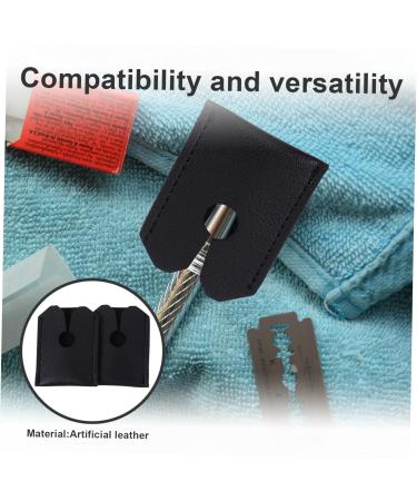 Minkissy Leather Protective Cover & Travel Bag for Manual Shaving Head - Scratch-Resistant Razor Case - Buy Online on GoSupps.com