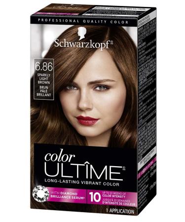 Schwarzkopf Color Ultime Metallic Permanent Hair Color Cream  6.86 Sparkly Light Brown  1 Count 6.86 Sparkly Light Brown 1 Count (Pack of 1)