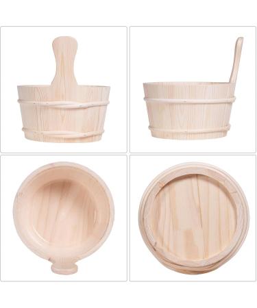 Sauna Bucket Cedar | 4L Sauna Kit Indoor Cedar | Spa and Sauna Accessories for Homes Bathrooms and Rooms Bathroom for - Buy Online on GoSupps.com
