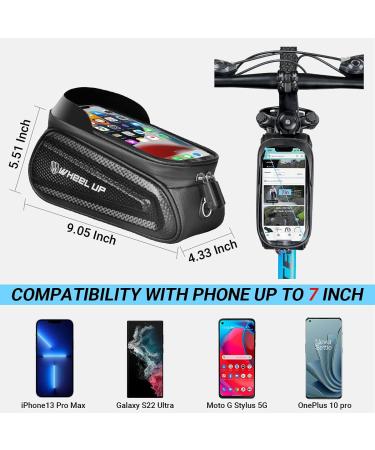 HOPENE Waterproof Bike Phone Mount Bag | Touch Screen Bicycle Pouch for iPhone 11/12/13/14, Samsung Note 20+ | Large 7 Size - Buy Online on GoSupps.com