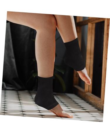 minkissy 2 Pairs Gel Heel Socks Spa Heel Socks Cracked Heel Socks Essential Oils Socks Foot Spa Socks Moisturizing Socks Ankle Anti-Crack Socks Men and Women Cotton Soothing Open Toe Socks - Buy Online on GoSupps.com