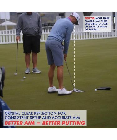 EyeLine Golf Circuit Trainer - Putting Mirror Training Aid for Aligning Eyes, Body, and Putter Face - Indoor/Outdoor Alignment Tool for Impact Stroke Path - Made in USA - Buy Online on GoSupps.com