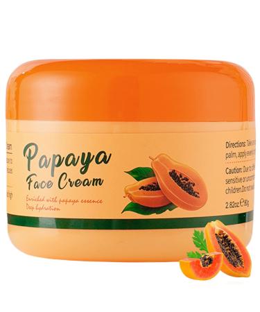 INSEEK Papaya Cream for Face Hydrating Papaya Face Cream with Natural Extract Long-Lasting Deeply Moisturizes & Nourish Skin Lightweght and Fast-Absorbing Gentle Formula for All Skin Types