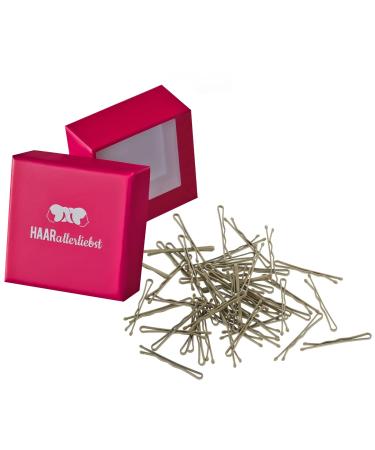 Hair -minded 50 mini hair clips hair needles bobby pins short beige for blonde hair 3.4cm small in pink box (box color: pink) - Buy Online on GoSupps.com