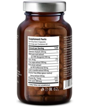 PWR Natural Hormone Balance for Women - Period & PMS Relief Supplement - 120 Vegan Capsules - Buy Online on GoSupps.com