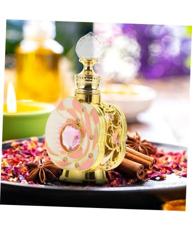 Ipetboom container empty bottle Metal filling middle eastern perfume middle East travel perfume bottle grace essential oil bottle bulk perfume container vial perfume bottle pink - Buy Online on GoSupps.com