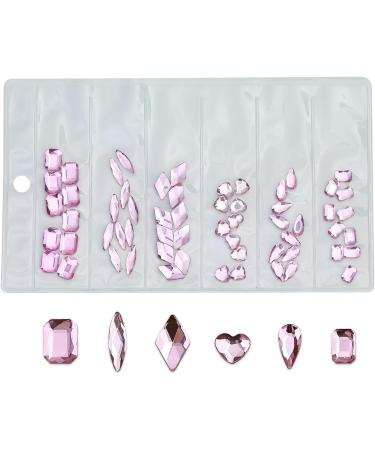 FEIlei 60Pcs Flatback Diamonds Jewelry Nail Art Rhinestones Decorations Manicure Charms - Buy Online on GoSupps.com