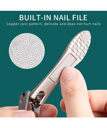 SVAASA Nail Clippers Nail Clippers Stainless Steel Fingernail Toenail Cutter Tools Pedicure Manicure Trimmer Scissor - Buy Online on GoSupps.com