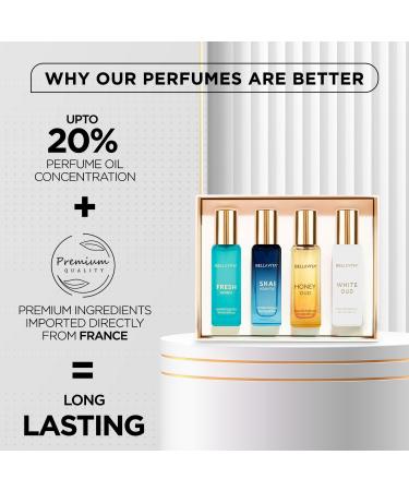 Luxury Unisex Eau De Parfum Gift Set 4 x 20ml for Men & Women with SKAI FRESH WHITEOUD HONEY OUD Perfume|Long Lasting EDP Fragrance Scent - Buy Online on GoSupps.com