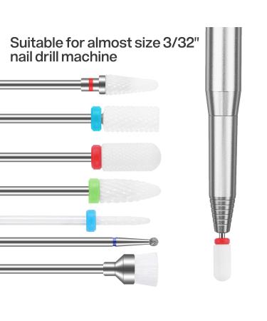 MAQUITA 7Pcs Ceramic Nail Drill Bits Set - Professional Nail Drill Bit Tools for Manicure Pedicure - Great Gift for Women and Girls - Buy Online on GoSupps.com