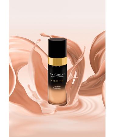 GERMINAL GERMINAL Immediate Action RADIANCE LIFT SERUM FOUNDATION - Foundation with double flash effect GERMINAL | Medium Dark Shade | Luminous and natural finish | Long-lasting