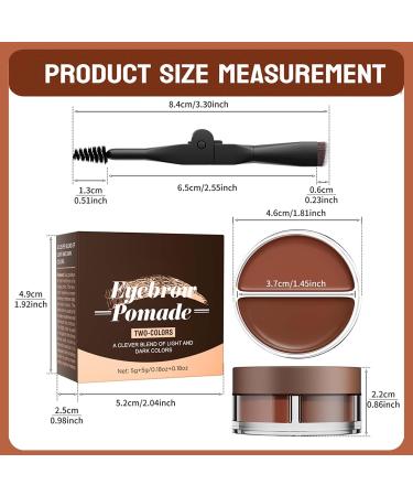 EONFAVE Waterproof eyebrow gel 2in1 eyebrow gel brown and transparent eyebrow gel with brush quick drying and styling eyebrow color for natural looking eyebrows 05 dark brown - Buy Online on GoSupps.com