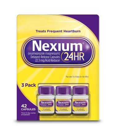 Nexium 24HR Capsules 42 ea (Value Pack of 1)