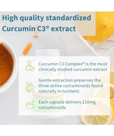 Igennus Advanced Curcumin C3 Complex 300% Greater Absorption & Rapid Uptake 95% Standardised Extract 90 Servings Clean Label Vegan Supplement 1-a-Day 90 Capsules - Buy Online on GoSupps.com