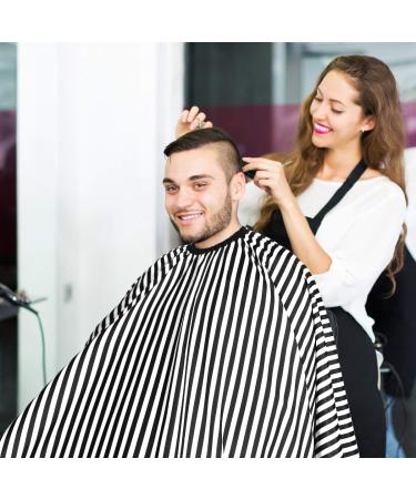 Uraqt Haircut Hairdressing Cape - Professional Barber Salon Cape with Hook Closure | Ideal for Hair Cutting & Styling - #3 Stripes - Buy Online on GoSupps.com
