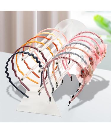Yesland 2 Pack Acrylic Headband Holder - Clear Organizer Stand for Girls - Hairband & Hair Clasp Storage Rack - Buy Online on GoSupps.com