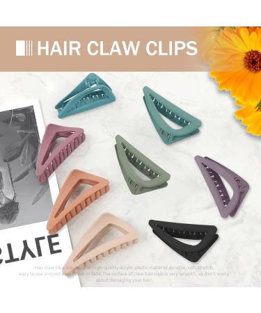 Aervtnny 8 Pcs Hair Claw Clips for Women Girls 3.1" Nonslip Durable Matte Medium French Jaw Clip for Thin Hair Strong Hold Straight Long Hair Cute Hair Styling Accessories - Buy Online on GoSupps.com