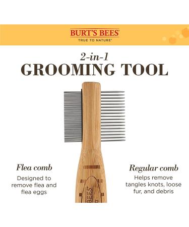 Burt's Bees for Pets Double Sided Cat Grooming Brush | Shedding & Detangling Comb for Cats - Buy Online on GoSupps.com