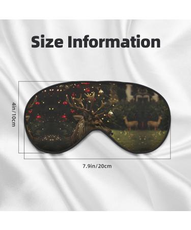 SSIMOO Xmas Sleep Mask - Adjustable Breathable Eye Mask for Comfortable Sleep | Fashionable Black Design - Shop Internationally - Buy Online on GoSupps.com