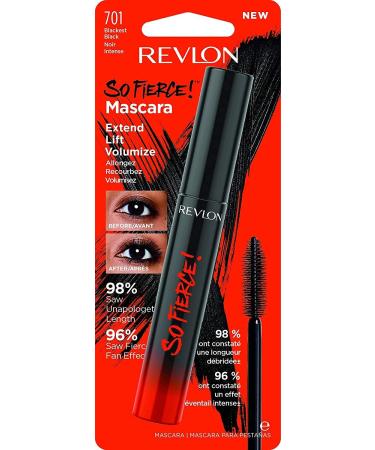 Revlon So Fierce Mascara Long-Lasting Volume and Length Clump-Free Smudge-Proof (7ml) 701 Blackest Black Intense Black - Buy Online on GoSupps.com