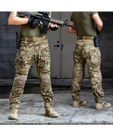 IDOGEAR G3 Combat Pants Multicam Trousers with Knee Pads - Tactical Pants for Men, Large - Buy Online on GoSupps.com