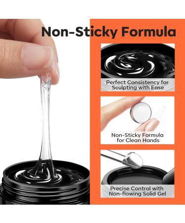  Modelones MODELONES 3D Nail Art Gel Solid Builder Gel Multifunctional Sculpting Nail Glue for Rhinestone Glue 3D Nails Nail Art - Buy Online on GoSupps.com