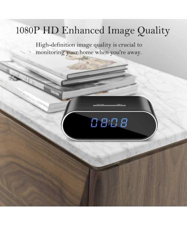 WOONZER Hidden Camera Spy Camera HD 1080P WiFi Alarm Clock Camera with Night Vision/Motion Detection/Loop Recording - Wireless Nanny Cam for Home Security - Buy Online on GoSupps.com