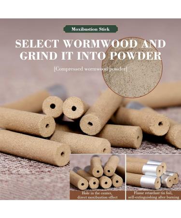 Zhongyan Taihe 120pcs Pure Moxa Roll Strips - Self-Adhesive Mugwort Moxa Sticks for Weight Loss & Moxibustion Therapy - Buy Online on GoSupps.com