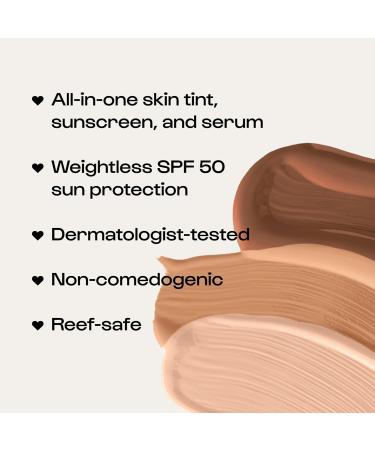 Alleyoop Sunsational Tinted Moisturizer SPF 50 for Face Broad Spectrum 100% Mineral Face Sunscreen with Jojoba Hydrating & Soothing Tinted Sunscreen Vegan & Cruelty-Free (Glimmer) - Buy Online on GoSupps.com