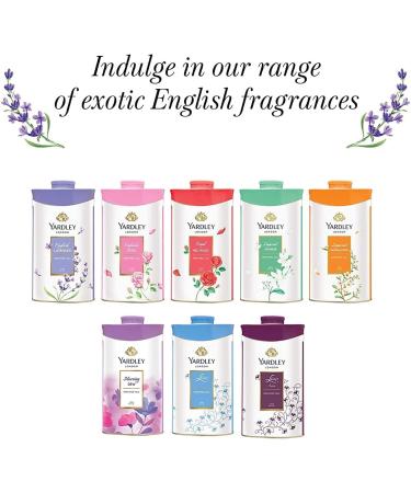 Yardley London Fresh Floral Fragrance Locked in a Fine & Silky Perfumed Talcum Powder (Yardley London English Lavender Pack of 3 250Gram) - Buy Online on GoSupps.com