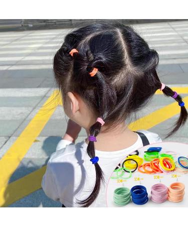 ZCOINS Baby Hair Ties 100pcs for Newborn Girls Toddler - Multicolor Rubber Bands for Thin Hair - Ponytail Holder for Hair - Buy Online on GoSupps.com