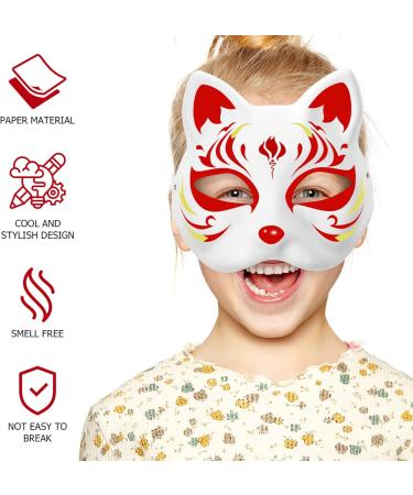 Homoyoyo Cat Masks Set - 10 Unpainted DIY Masquerade Masks for Halloween Cosplay & Costume Parties - Buy Online on GoSupps.com