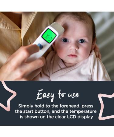 Tommee Tippee NoTouch Infrared Forehead Digital Thermometer for Newborn Baby | 1 Second Instant Readings in C or F - Buy Online on GoSupps.com