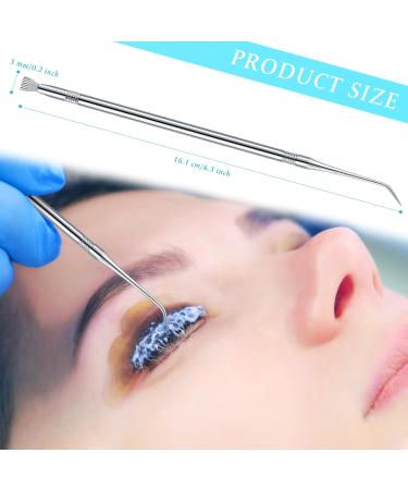 Chumia Eyelash Lift Perm Tool Set - 2 Stainless Steel Lash Separator & Tint Rods for Eyelash & Eyebrow Perming Curling & Extensions - Premium Silver Tools - Buy Online on GoSupps.com