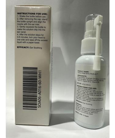 Tinnitus Relief Spray - Natural Herbal Blend Reduce Ear Noise Non-Steroidal & Chemical-Free | Pack of 2 - 1 Fl Oz Each - International Shipping - Buy Online on GoSupps.com