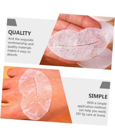 Healeved 1000 Pieces Silk Lip Mask Paper Breathable Lip Paper Lip Films Moisturizing Lip Film Breathable Lip Masks Lip Care - Buy Online on GoSupps.com