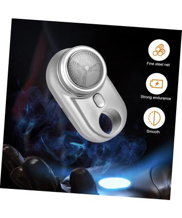 Portable Electric Shaver for Men - Mini Razor & Travel Shaver - Compact Silver Design - Buy Online on GoSupps.com