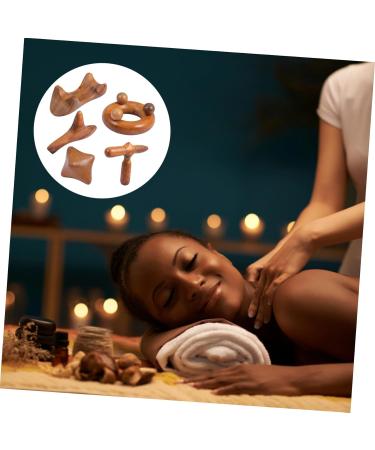 FOMIYES 15 STK Sandalwood Gua Sha Massage Set | Triangular Pillows & Foot Massagers | Neck & Health Gift for Relaxation - Buy Online on GoSupps.com