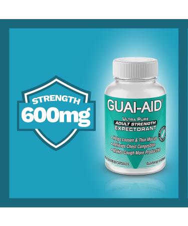 GUAI-AID 324 600mg Ultra-Pure Guaifenesin Capsules - Daily Mucus Relief - Buy Online on GoSupps.com