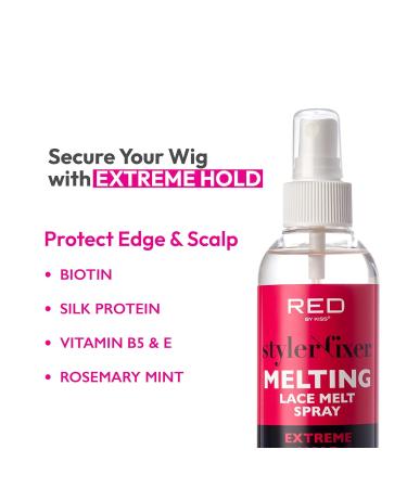 Kiss Lace Melting and Holding Spray - Strong Hair Adhesive for Wigs Glueless Front Lace Bond (Extreme Hold) - Buy Online on GoSupps.com