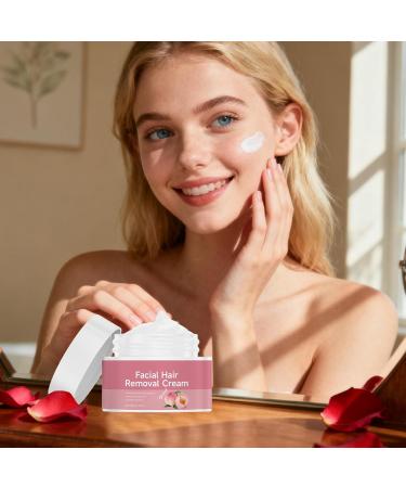 Facial hair removal cream - 50g painless facial shaving cream for women girls mothers wives beauty lovers travelers athletes for beards and eyebrows - Buy Online on GoSupps.com