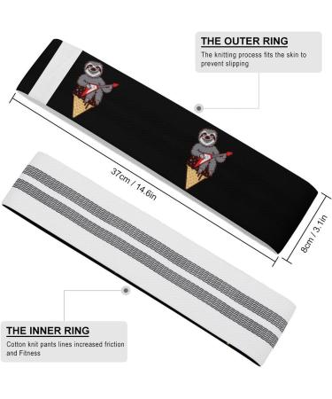 Buy Funny Guitar Sloth Yoga Workout Bands | Comfort Leg & Booty Resistance Straps for Physical Therapy - Buy Online on GoSupps.com