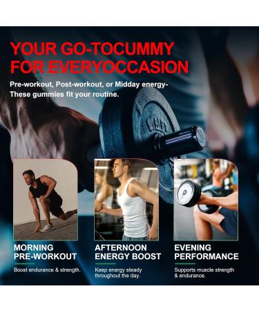 Health4All Creatine Monohydrate Gummies 5G for Men & Women Preworkout Supplement for Energy & Muscle Growth Support with Electrolyte BCAA L-Carnitine & Taurine- Strawberry 120 Gummy - Buy Online on GoSupps.com