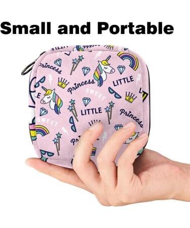 Portable Women's Menstrual Cup & Tampon Bags | Colorful Unicorn Design for Teens - Buy Online on GoSupps.com