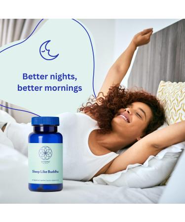 100% Vegan Melatonin Free Sleep Aid NIYAMA Sleep Like Buddha | Non Habit Forming Sleep Supplement | Stress Relief & Promotes Relaxation | Sleep Aids for Adults | Improves Sleep (60 Servings) - Buy Online on GoSupps.com